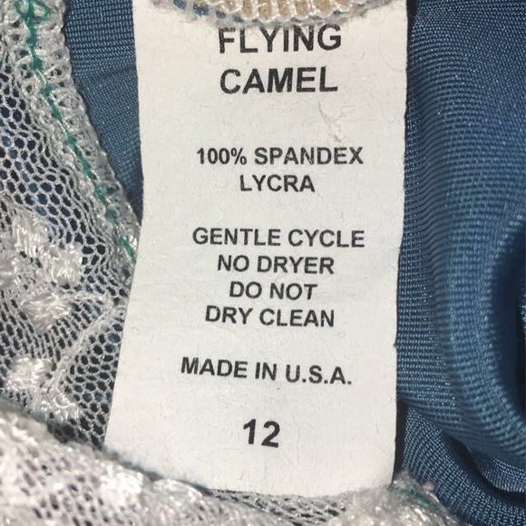 Navy Flying Camel Figure Skating Dress - Picture 3 of 3